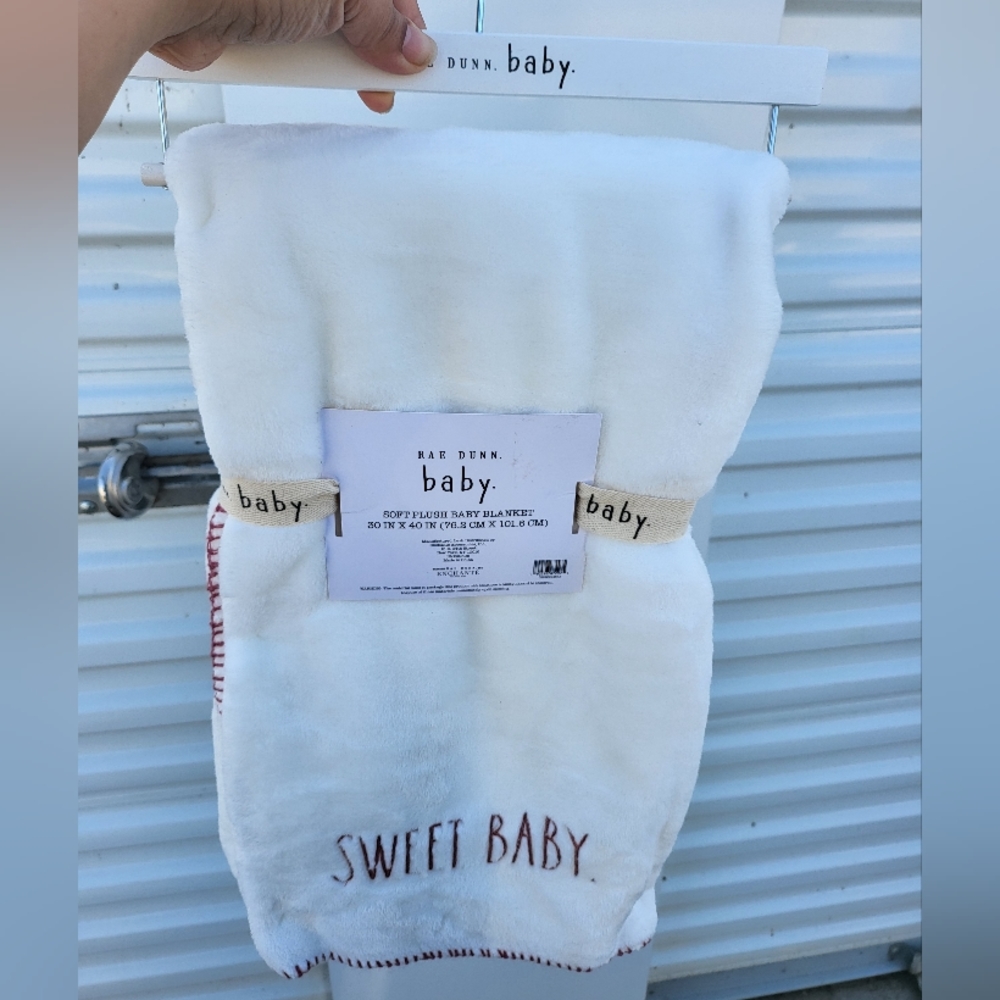 Rae Dunn Sweet Baby. Baby Blanket